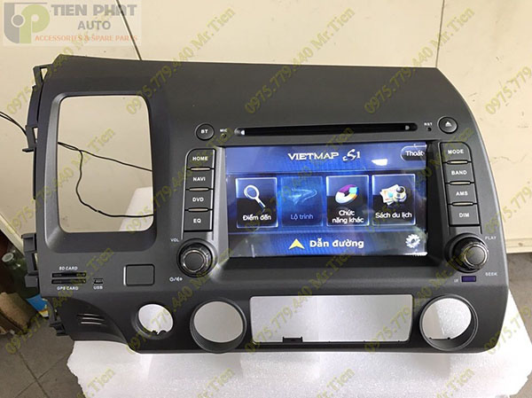 lap man hinh dvd nguyên khối cho honda civic 2009 tai Tp.Hcm